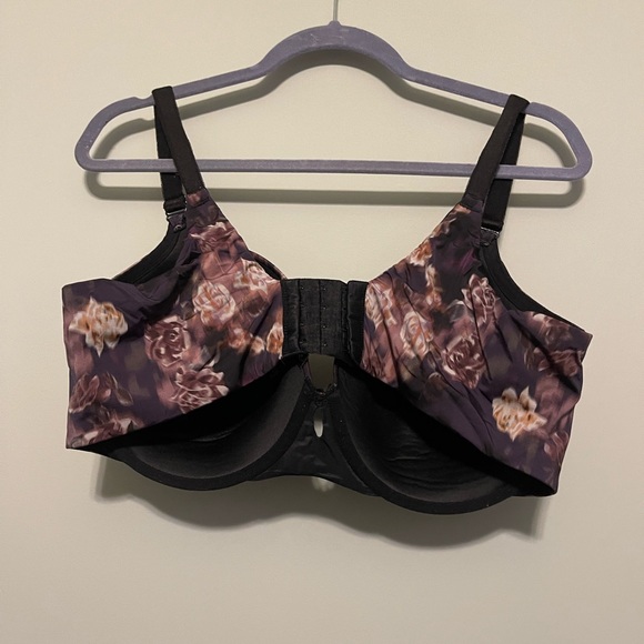 Purple multi floral Torrid Bra 40DDD - Picture 3 of 3